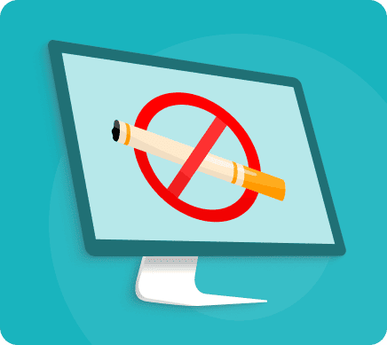 Перечеркнутая сигарета в круге